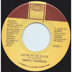 Smokey Robinson Let Me Be The Clock USED VINYL 7INCH 45 RPM SINGLE