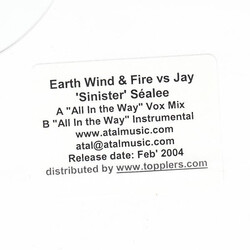 Earth, Wind & Fire / Jay "Sinister" Sealée All In The Way USED VINYL 12INCH WHITE LABEL