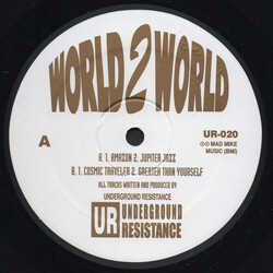 Underground Resistance World 2 World USED VINYL 12INCH 33 S RPM REISSUE