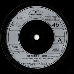 Rush The Spirit Of Radio USED VINYL 7INCH 45 RPM SINGLE