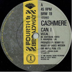 Cashmere (2) Can I USED VINYL 7INCH 45 RPM SINGLE STEREO