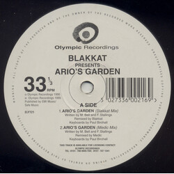 Blakkat Ario's Garden USED VINYL 12INCH 33 S RPM