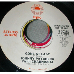 Johnny Paycheck / Charnissa Gone At Last USED VINYL 7INCH 45 RPM PROMO