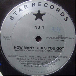 NJ 4 How Many Girls You Got USED VINYL 12INCH 33 S RPM