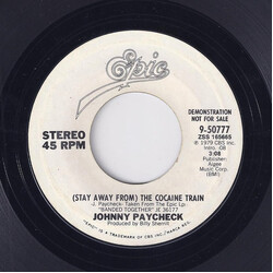 Johnny Paycheck (Stay Away From) The Cocaine Train USED VINYL 7INCH 45 RPM PROMO STYRENE