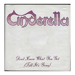 Cinderella (3) Don't Know What You Got (Till It's Gone) USED VINYL 7INCH 45 RPM SINGLE