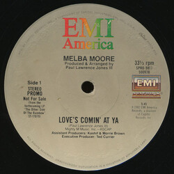 Melba Moore Love's Comin' At Ya USED VINYL 12INCH 33 S RPM PROMO