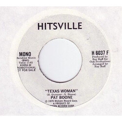 Pat Boone Texas Woman USED VINYL 7INCH 45 RPM PROMO