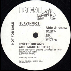 Eurythmics Sweet Dreams (Are Made Of This) USED VINYL 12INCH 33 S RPM SINGLE PROMO STEREO