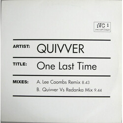 Quivver One Last Time (Remixes) USED VINYL 12INCH 33 S RPM