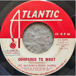 Les McCann / Eddie Harris Compared To What USED VINYL 7INCH 45 RPM PROMO