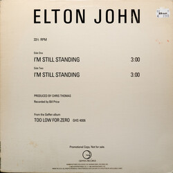 Elton John I'm Still Standing USED VINYL 12INCH 33 S RPM MAXI-SINGLE PROMO