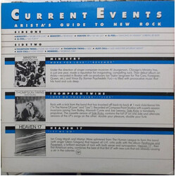 Various Current Events - Arista's Guide To New Rock Vinyl LP USED