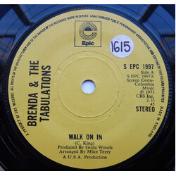 Brenda & The Tabulations Walk On In / I'm In Love USED VINYL 7INCH 45 RPM