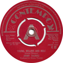 Jimmy Thomas Young, Willing And Able USED VINYL 7INCH 45 RPM PROMO