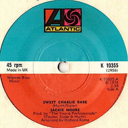 Jackie Moore Sweet Charlie Babe / If USED VINYL 7INCH 45 RPM SINGLE