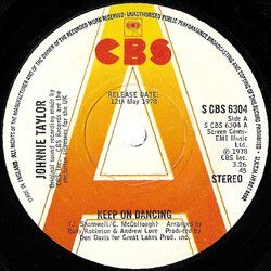 Johnnie Taylor Keep On Dancing USED VINYL 7INCH 45 RPM SINGLE PROMO
