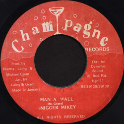 Nigger Mikey Man A Wall USED VINYL 7INCH 45 RPM