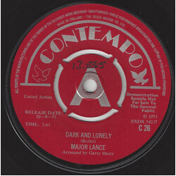 Major Lance My Girl  / Dark And Lonely USED VINYL 7INCH 45 RPM SINGLE PROMO