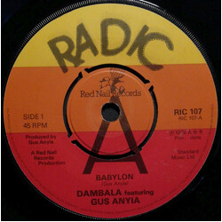 Dambala / Gus Anyia Babylon USED VINYL 7INCH 45 RPM PROMO