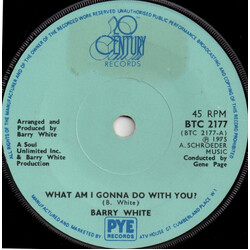 Barry White What Am I Gonna Do With You? USED VINYL 7INCH 45 RPM
