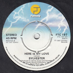 Sylvester Here Is My Love USED VINYL 7INCH 45 RPM SINGLE