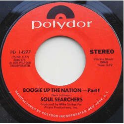 The Soul Searchers Boogie Up The Nation USED VINYL 7INCH 45 RPM STYRENE STEREO