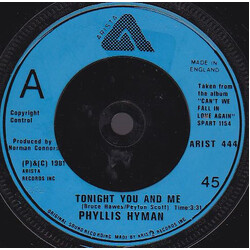Phyllis Hyman Tonight You And Me USED VINYL 7INCH SINGLE