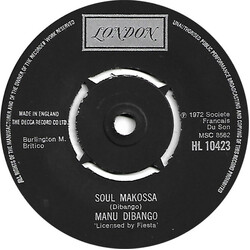 Manu Dibango Soul Makossa USED VINYL 7INCH 45 RPM SINGLE