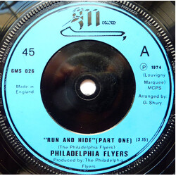 The Philadelphia Flyers Run And Hide USED VINYL 7INCH 45 RPM