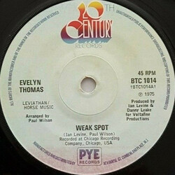 Evelyn Thomas Weak Spot USED VINYL 7INCH 45 RPM