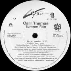 Carl Thomas Summer Rain USED VINYL 12INCH 33 S RPM PROMO