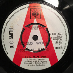 OC Smith La La Peace Song / When Morning Comes USED VINYL 7INCH 45 RPM PROMO