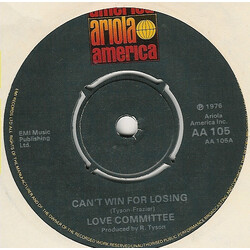Love Committee Can't Win For Losing USED VINYL 7INCH 45 RPM