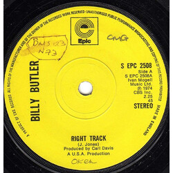 Billy Butler Right Track USED VINYL 7INCH SINGLE 45 RPM