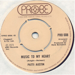 Patti Austin Music To My Heart / Love 'Em And Leave 'Em Kind Of Love USED VINYL 7INCH SINGLE 45 RPM