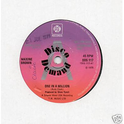 Maxine Brown One In A Million / Let Me Give You My Lovin' USED VINYL 7INCH 45 RPM PROMO