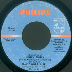 David Morris (3) Hunky Funky / Two Hearts One Summer Day USED VINYL 7INCH 45 RPM