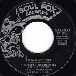 Fred Smith Orchestra / Jackie Lee Personality Theme / Your Personality USED VINYL 7INCH 45 RPM SINGLE
