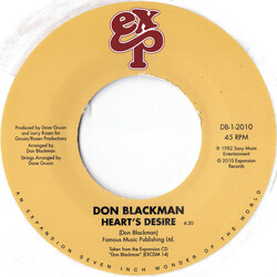 Don Blackman Heart's Desire / Holding You, Loving You USED VINYL 7INCH 45 RPM LIMITED EDITION