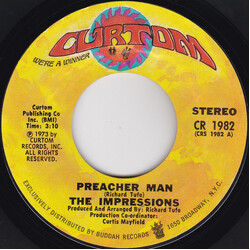 The Impressions Preacher Man / Times Have Changed USED VINYL 7INCH 45 RPM STYRENE