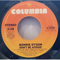Ronnie Dyson Don't Be Afraid USED VINYL 7INCH 45 RPM SINGLE