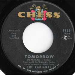 The Radiants Tomorrow / Whole Lot Of Woman USED VINYL 7INCH 45 RPM