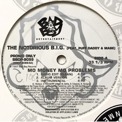 Notorious B.I.G. Mo Money Mo Problems USED VINYL 12INCH PROMO