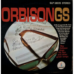 Roy Orbison Orbisongs Vinyl LP USED