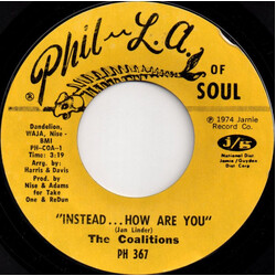 The Coalitions Instead... How Are You USED VINYL 7INCH 45 RPM STYRENE