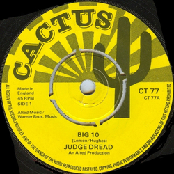 Judge Dread / Dread And I Big 10 / Rasta Chat Vinyl 7" USED