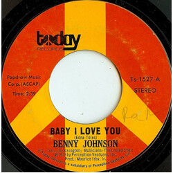 Benny Johnson Baby I Love You / Give It Up USED VINYL 7INCH 45 RPM SINGLE STYRENE