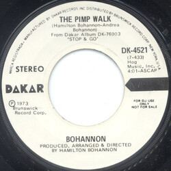 Hamilton Bohannon The Pimp Walk USED VINYL 7INCH 45 RPM PROMO STEREO MONO