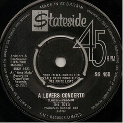 The Toys A Lovers Concerto USED VINYL 7INCH 45 RPM SINGLE